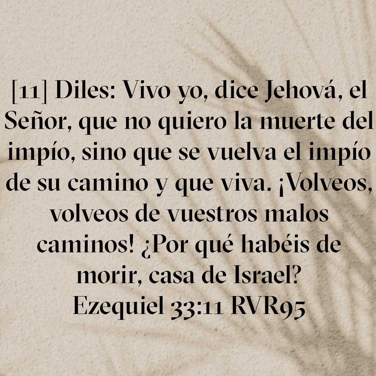 Hoy, La Biblia me enseñó: Dios quiere usarnos para ser portadores de su palabra, pues no quiere que el mundo parezca, él desea la salvación de todos.

Permite que Dios te use para llevar un mensaje al que vive sin esperanza.

#ReavivadosPorSuPalabra
#Ezequiel33