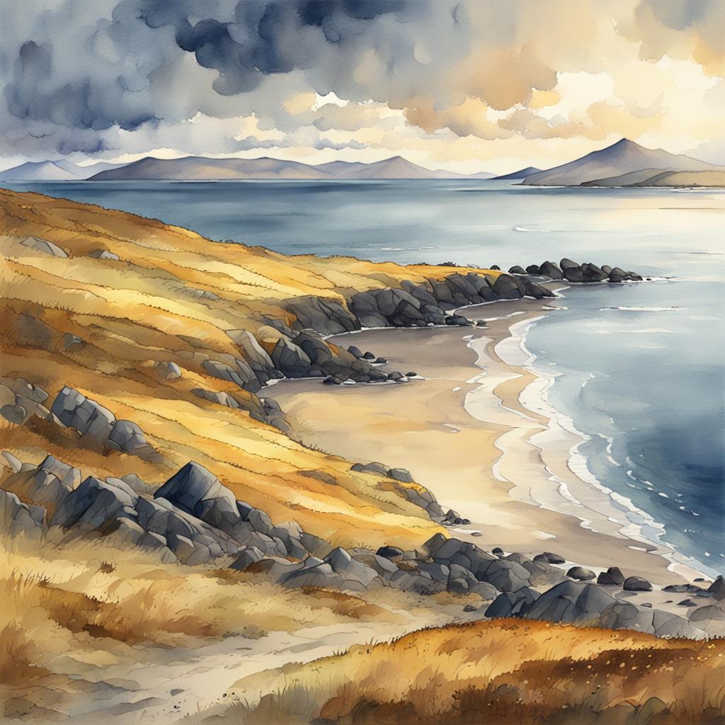 Morning,   Clew Bay, Co Mayo #irishart #irishartist   #irishartists #irishartforsale #irishartcollectors #irishartgalleries   #irishlandscapes #irishlandscapesketch #nftdealer #nftinvestor #nftinvestors   #nftart #nftartist #nftcommunity #nftcollector #nftcollectors