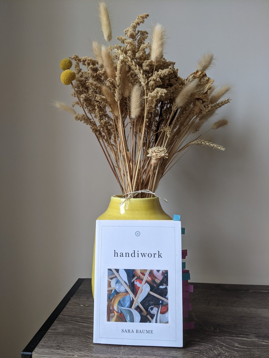 Day 27 #readirishwomenchallenge24 📔 A book about making or creating: Handiwork by Sara Baume. In this contemplative short narrative, artist and acclaimed writer Sara Baume charts the daily process of making and writing, exploring what it is to create and to live as an artist.
