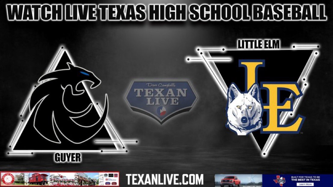 The playoffs basically start today as @Guyer_Baseball battles @LEBaseball for the final playoff spot out of 5-6A! If you can’t be there, watch with us on @Texan_Live! ⚾️ 5-6A ⏰ 10:30am 📍 Al Alford Field 🎙 @ConerlyWill & @kai_crist 📺 texanlive.com/video/662ac26c…