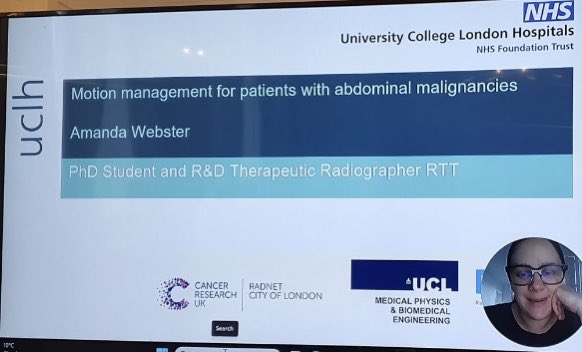 Afternoon RT session has started with Amanda Webster on ‘Motion management for patients with abdominal malignancies’ #IIRRT24 #RT