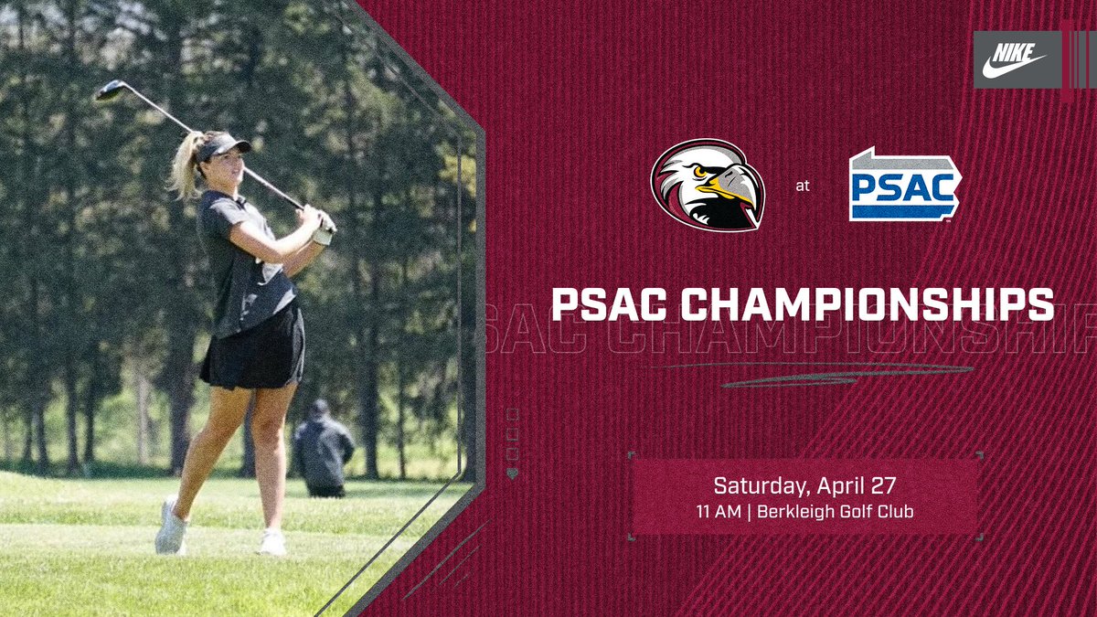 GOLF: Day two of the 2024 Women's Golf PSAC Championships is here‼️ @LHUWGolf t-times start at 11 AM‼️🦅⛳️ Results & Recap at GoLHU.com