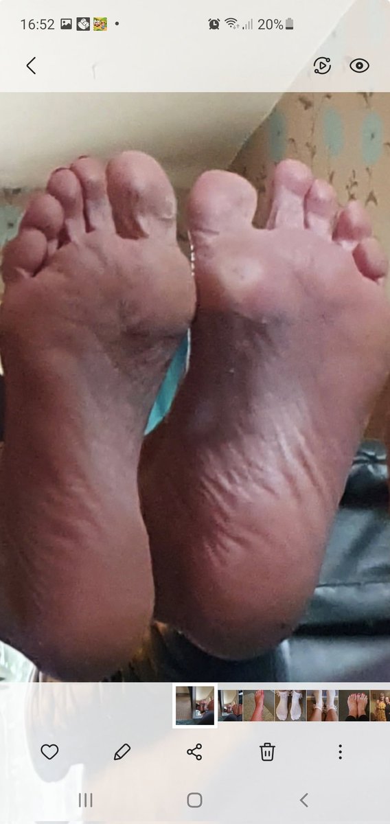 They seriously need a good foot rub and massage today after licking the sweat from my mature soles Findom mature domme feet soles footfetish footlover foot freak ass worship nylons paypig