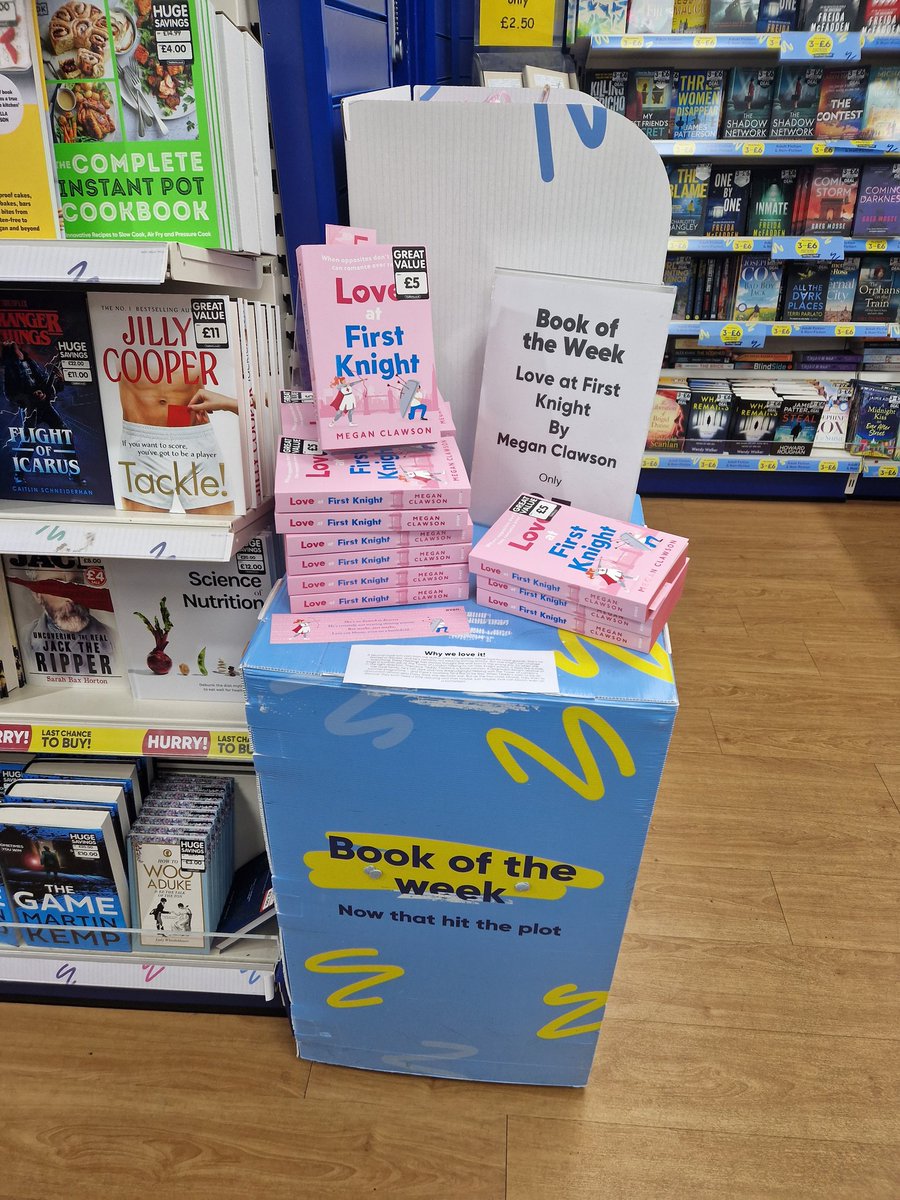 Okay good #BookFolk of #Bath my daughters hilarious RomCom #LoveAtFirstKnight is #BookOfTheWeek on the shelves at @TheWorksStores . What is there not to love ? #SprayedEdges #FreeBookPlate and all for £5 . Get your copy today ..