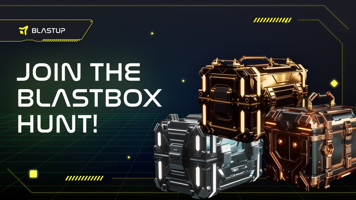 Blastup_io's tweet photo. 1/6

Blastbox is virtual chests containing unique prizes! NFTs, ETH/USDB, and Booster Points!

We have three types of Blastboxes: Gold, Silver, and Bronze. Each of them offers its unique rewards and values! https://t.co/0K3Ld1qKcU