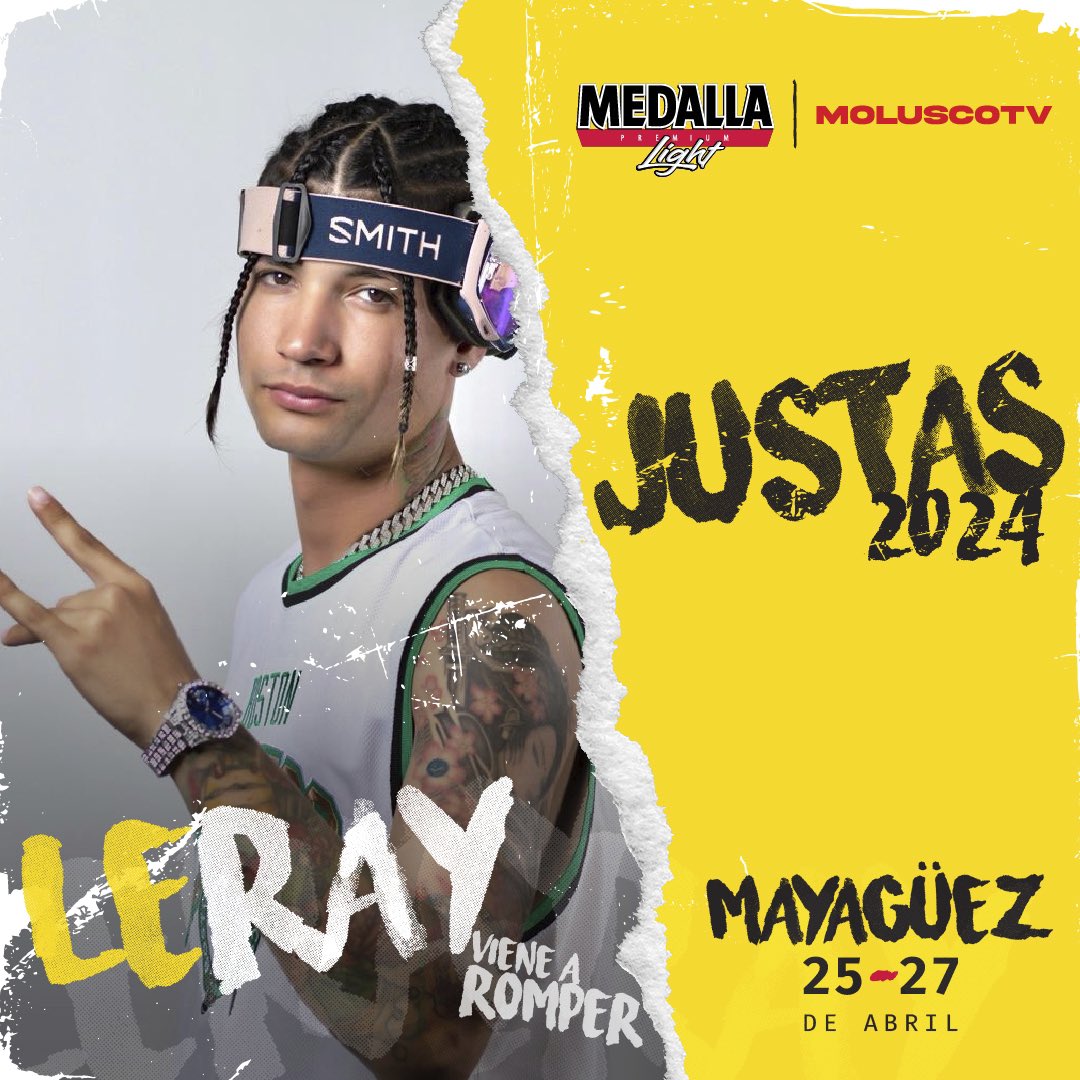 #Leray se estará presentando en las JUSTAS 2024 VIENE A ROMPER! @medallaofficial @Moluskein