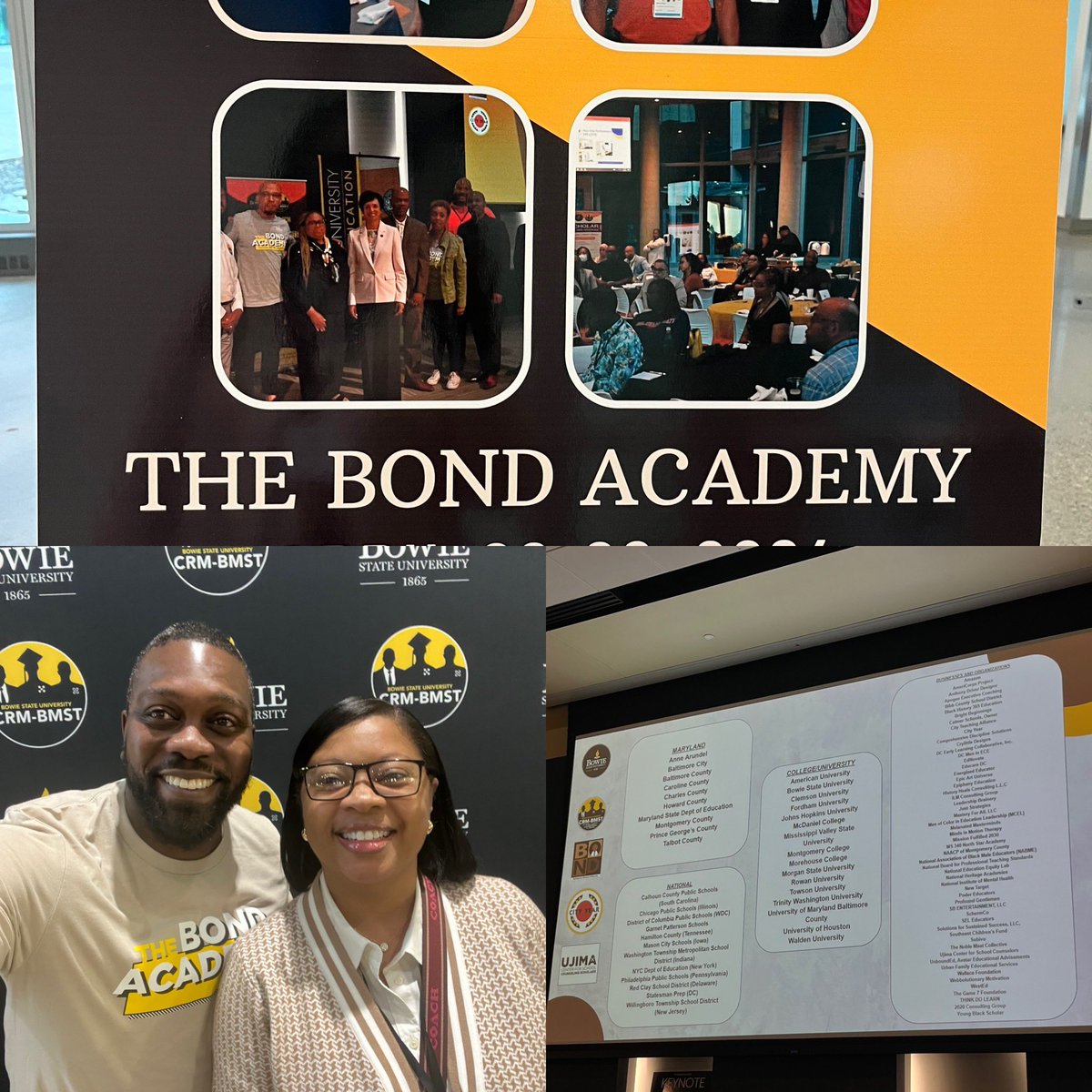 The Bond is real! Thank you @BaltCitySchools for sending me to @BONDEducators 🍎@BowieState are gracious host..