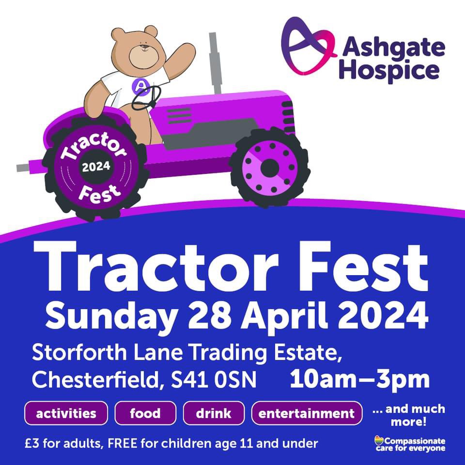 Happening tomorrow in Hasland. A fundraising day for @Ashgate_Hospice