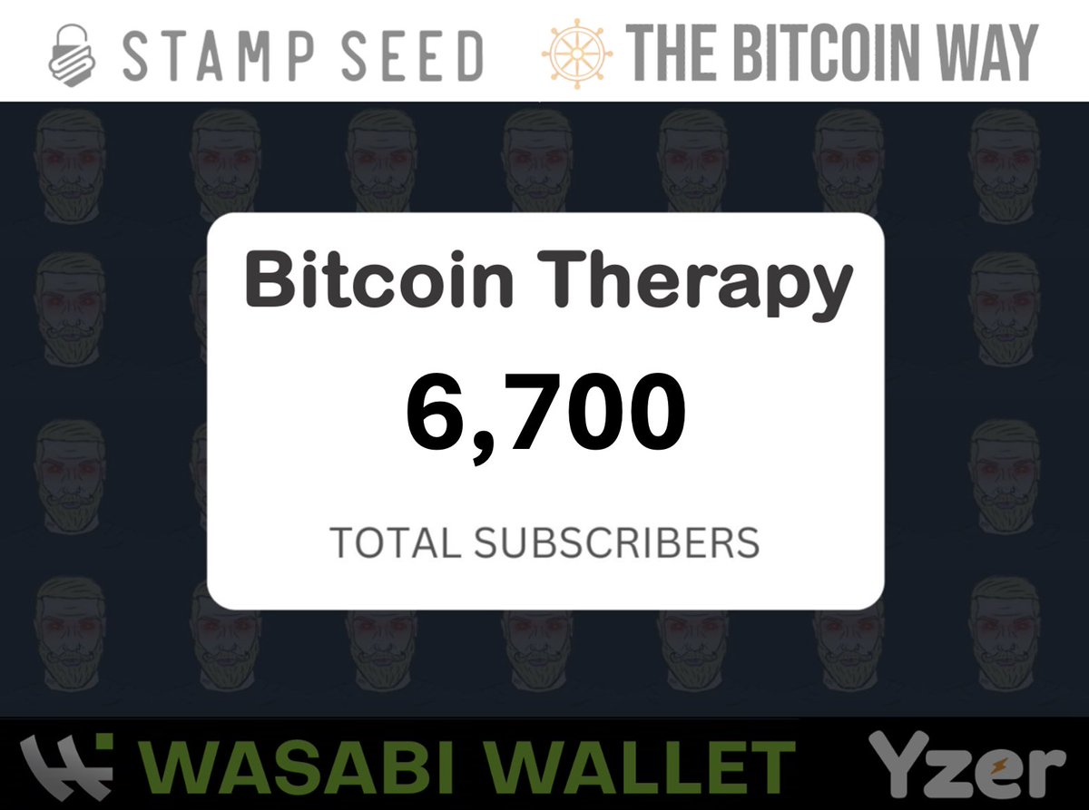 🎁 GIVEAWAY 🎁 

To celebrate #Bitcoin Therapy hitting 6,700 subscribers, we're giving away 1K sats to 67 lucky people!

How to win:

1. Paste a 1K invoice⚡

2. Post a screenshot subscribing to @TheBTCTherapyNL newsletter 📸

Subscribe below👇🏽