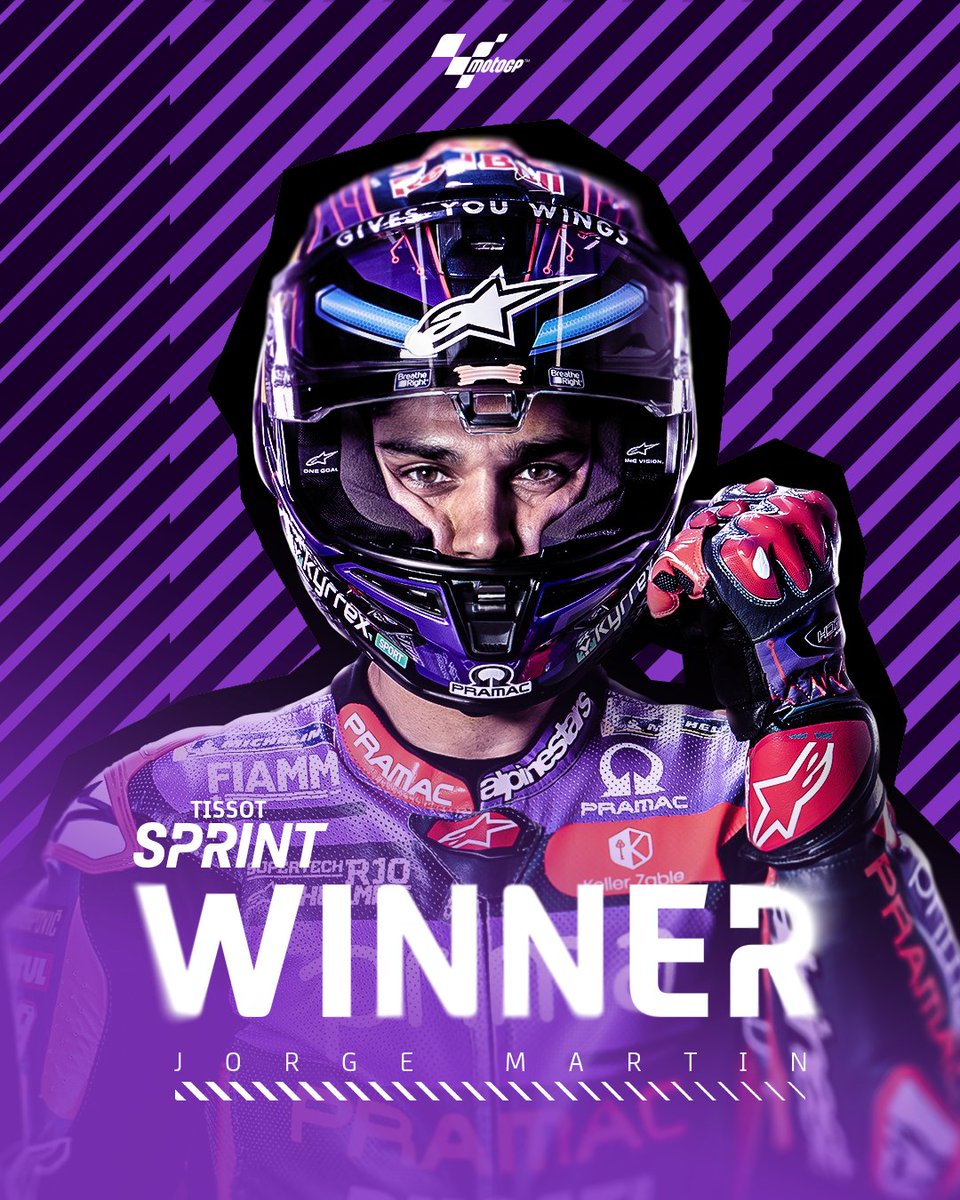 Martinator wins a DRAMATIC #TissotSprint! 🥇 @88jorgemartin extends his Championship lead after his victory on home soil! 🏠 #SpanishGP 🇪🇸