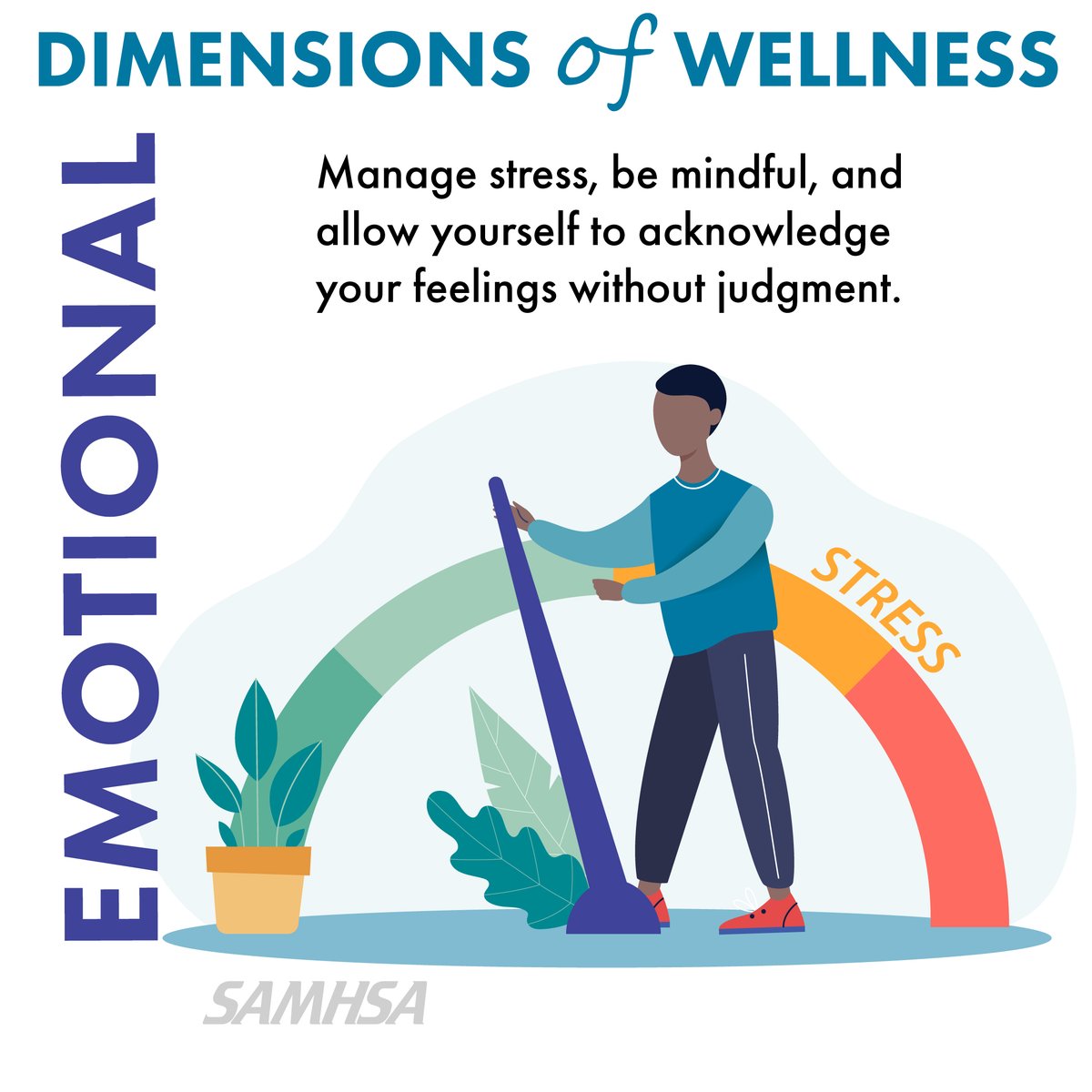 The life choices you make can affect your physical health, #MentalHealth &amp; overall well-being.

Incorporate dimensions of wellness into your life—like 😊 emotional wellness—which can help better manage your condition &amp; experience of recovery.