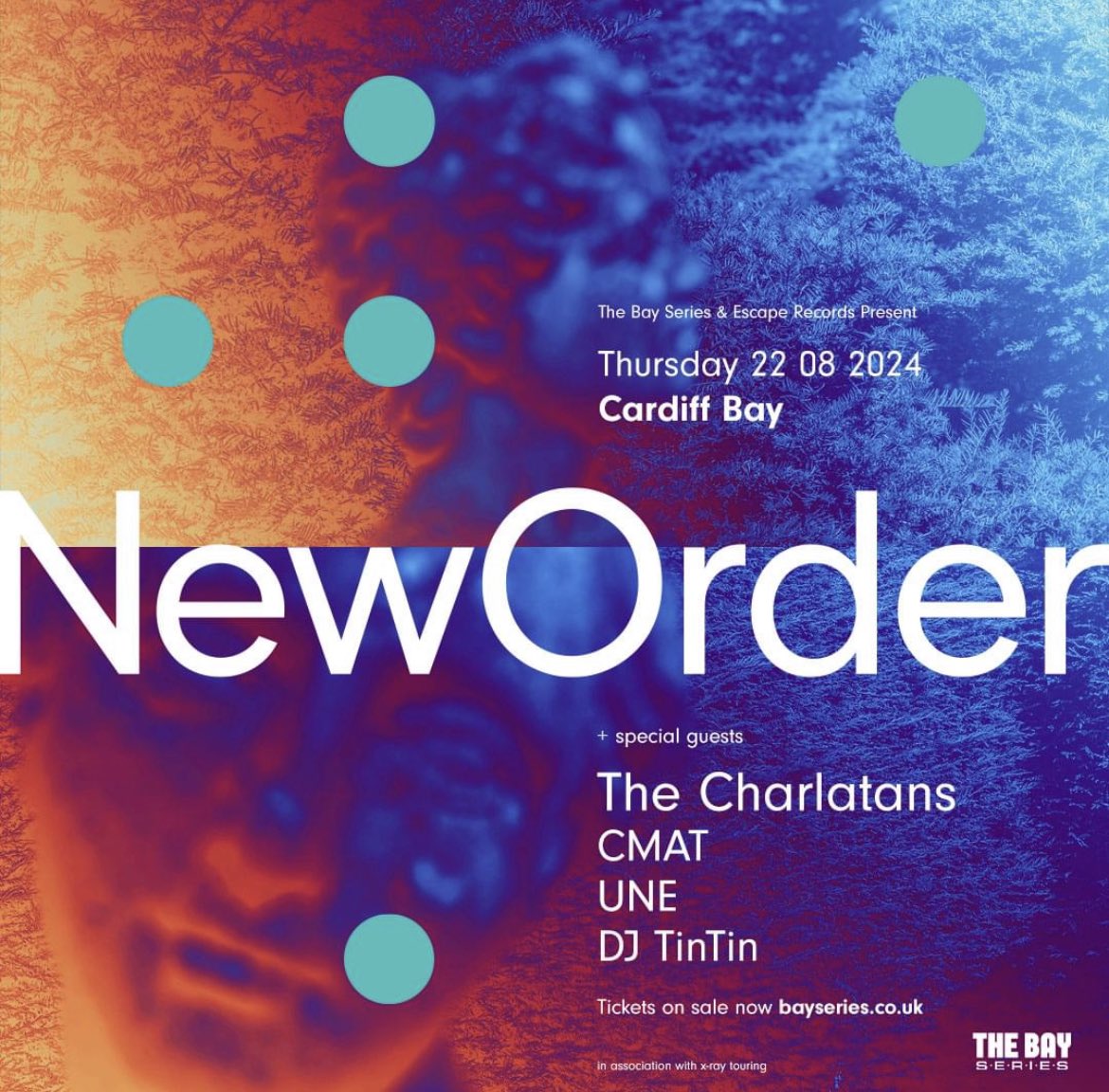 Chuffed to little mintballs to be heading to Cardiff with our top chums @neworder and @thecharlatans It’s a manc love-in on the bay