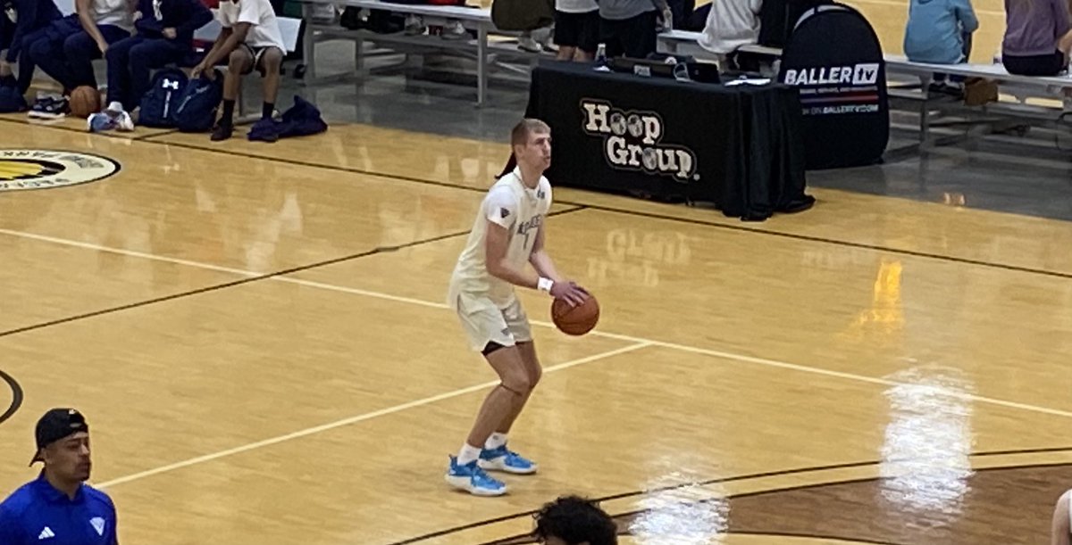 Getting ready to check out 2026 Indiana four-star forward target Gabe Weis (@WeisGabe) of @wildcatselect. The 6-foot-7 prospect recently announced that he will be transferring to @MVABasketball. Weis is an extremely talented 2026 prospect.