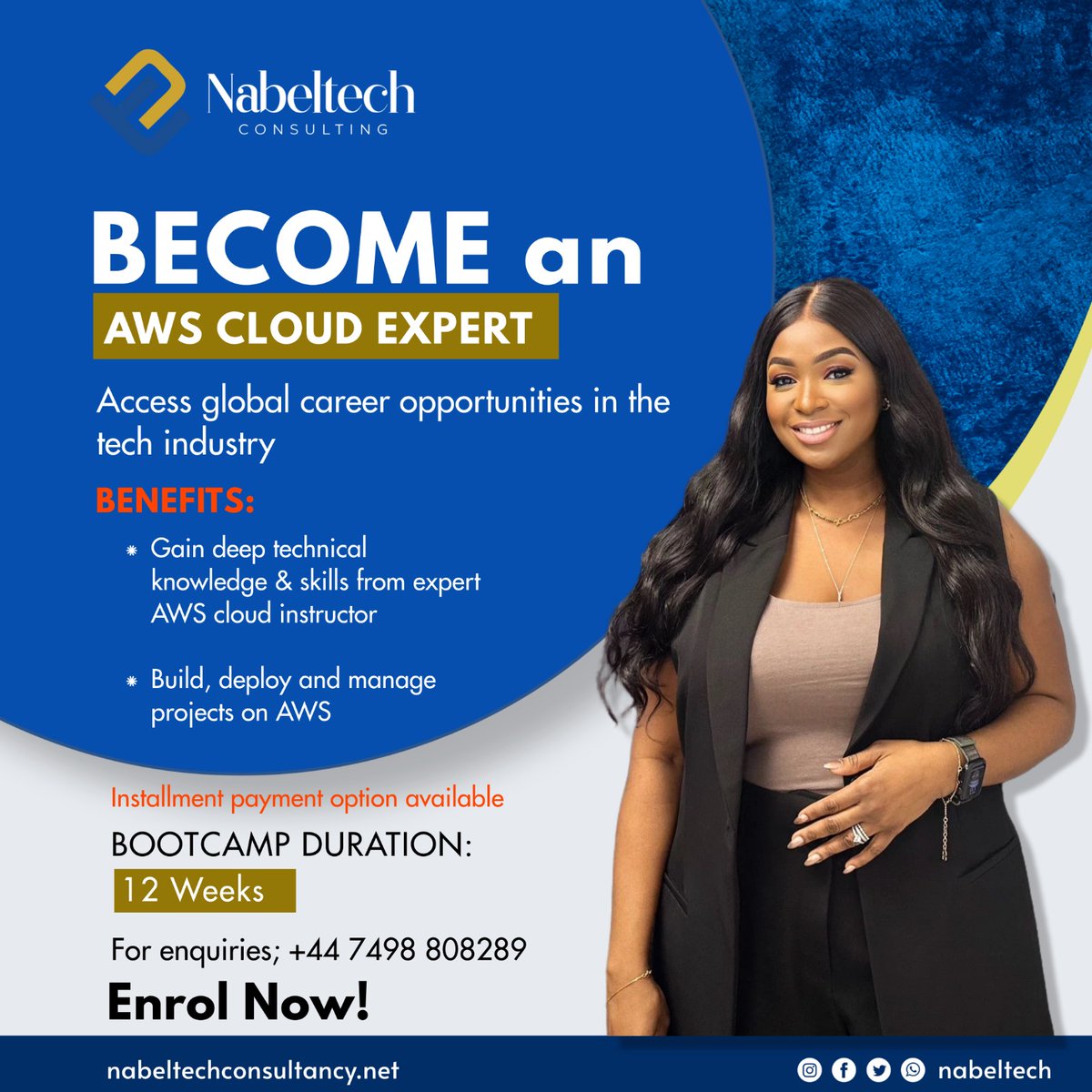 Enroll for our AWS Cloud Bootcamp and acquire the skills that will land you global career opportunities in the tech industry.  You will learn how to build, deploy, and manage applications on AWS cloud. Classes are delivered via online live training every weekend. And recordings…