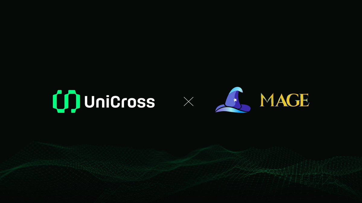 We're thrilled to announce our partnership with @Mage_Finance! Together, we'll explore collaboration in asset payments, asset efficiency enhancement, community cooperation, and more. To celebrate, we're offering 10 exclusive Mage Ring airdrops to UniCross community members. The…