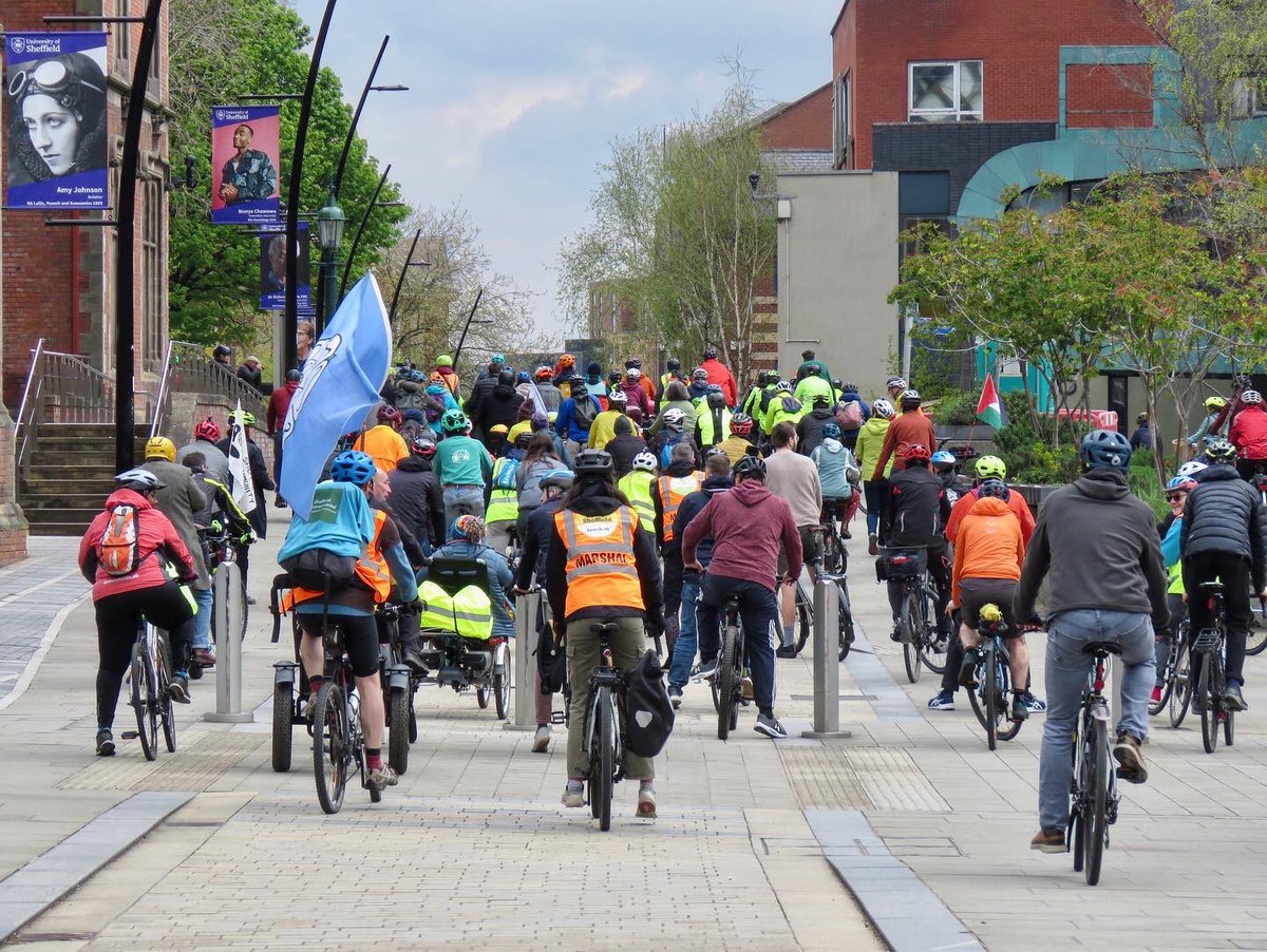 An annual event, the <a href="/CycleSheffield/">CycleSheffield</a> “Big Ride” is important to raise the profile of cycling in #Sheffield and the need for better and safer cycling provisions. Specifically this year it is calling for “safe routes to town, safe routes to schools, safe high streets for all!”