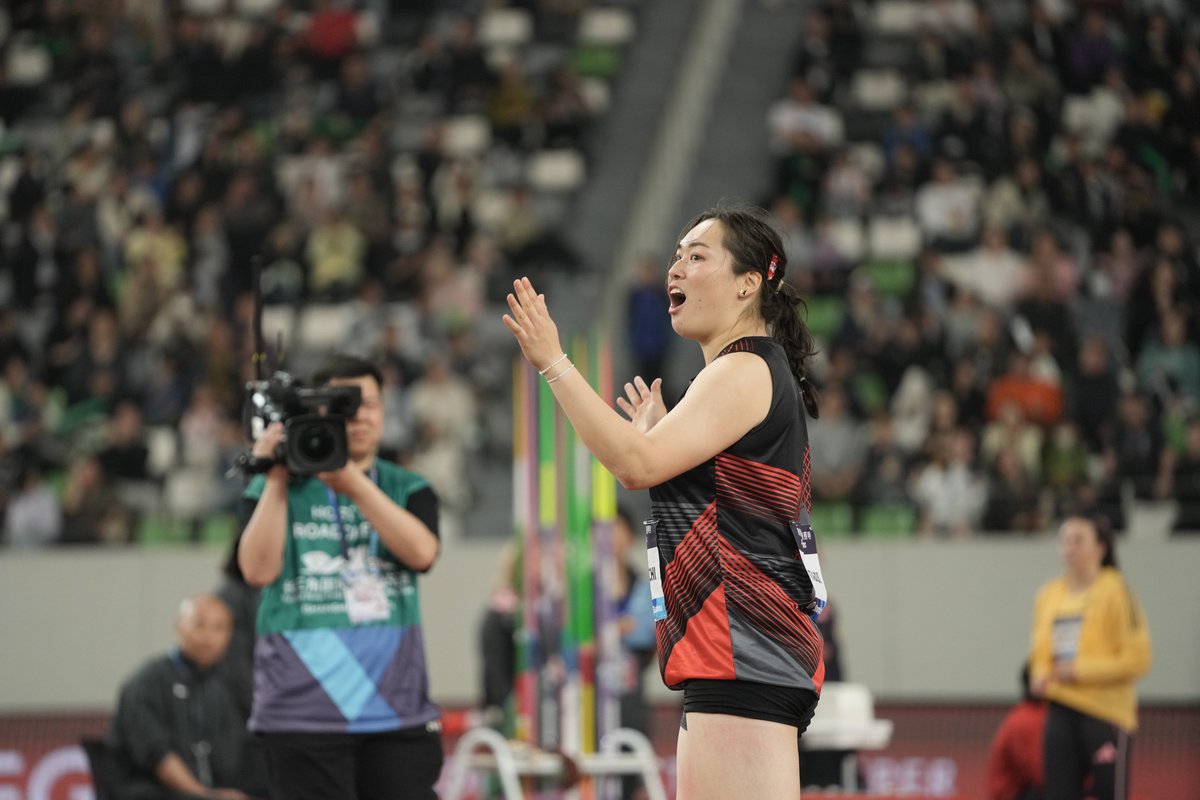 'It's not good for my heart!' 😂 @giant_babyparu on her dramatic late victory in the javelin at #SuzhouDL 🇨🇳 #DiamondLeague 📷 @matthewquine