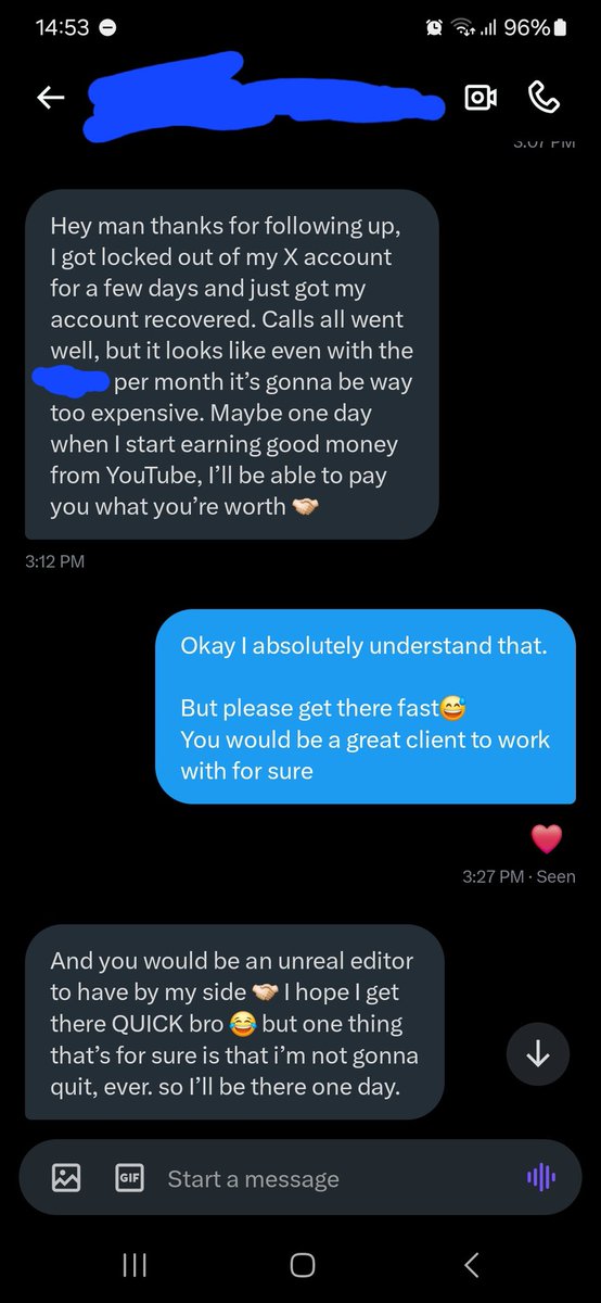 Beeing rejected like this does not feel too bad.