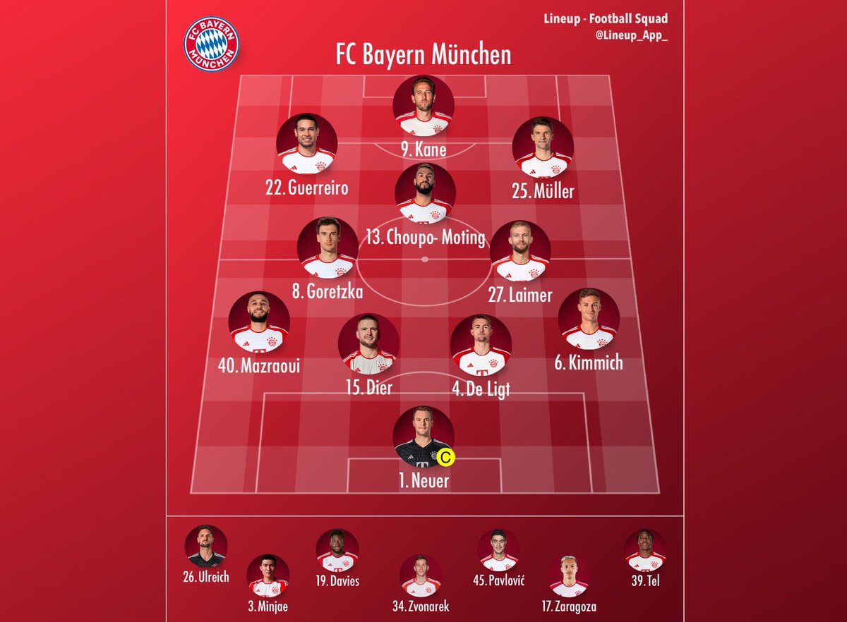 Fußball-Bundesliga
FC Bayern München × Eintracht Frankfurt
- Allianz Arena -