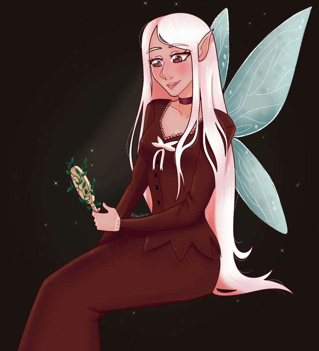 So I'm really proud and satisfied with this drawing! It was fun drawing her!🥺 Original DTIYS by @/hikanart #fairyroselyn ✨