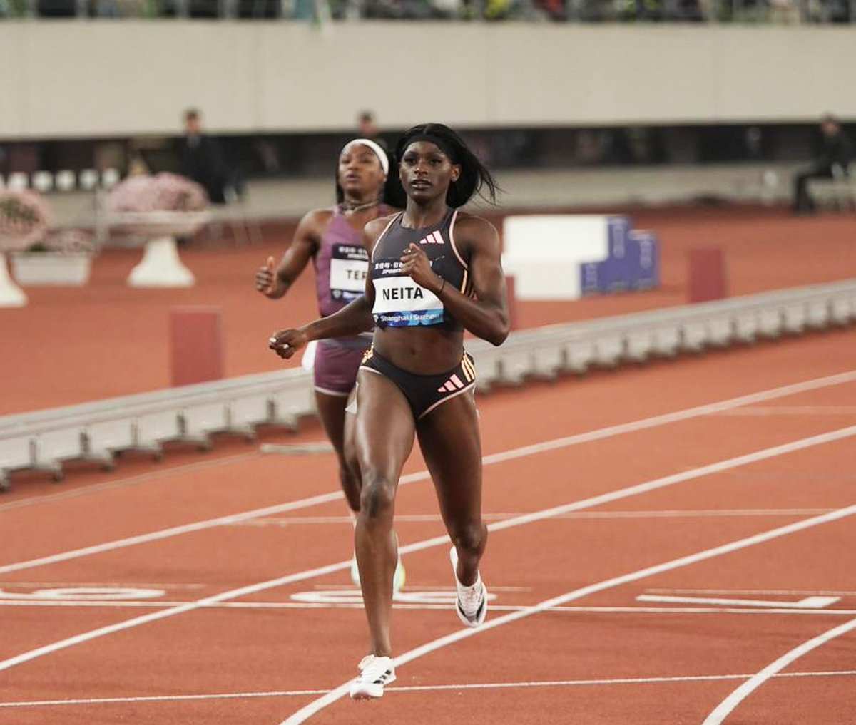 'Wherever I come, I come to win' @daryllneita on her victory in the 200m at #SuzhouDL 🇨🇳 today. #DiamondLeague 📷 Luke Howard