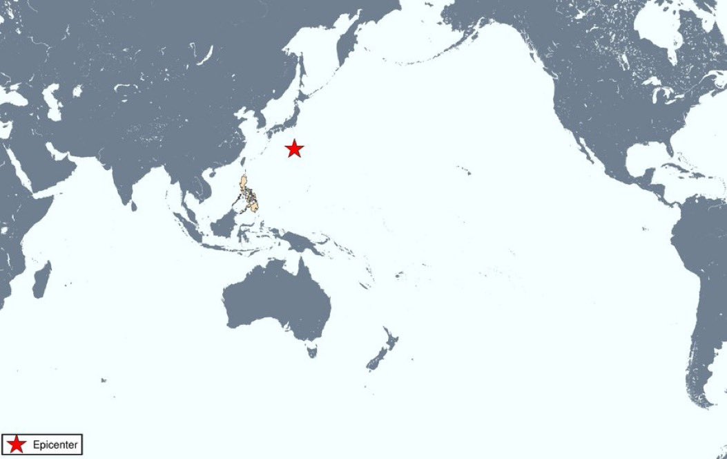 🔴 Un séisme de magnitude 6,9 ​​s'est produit près des îles Bonin (Ogasavara) au Japon.