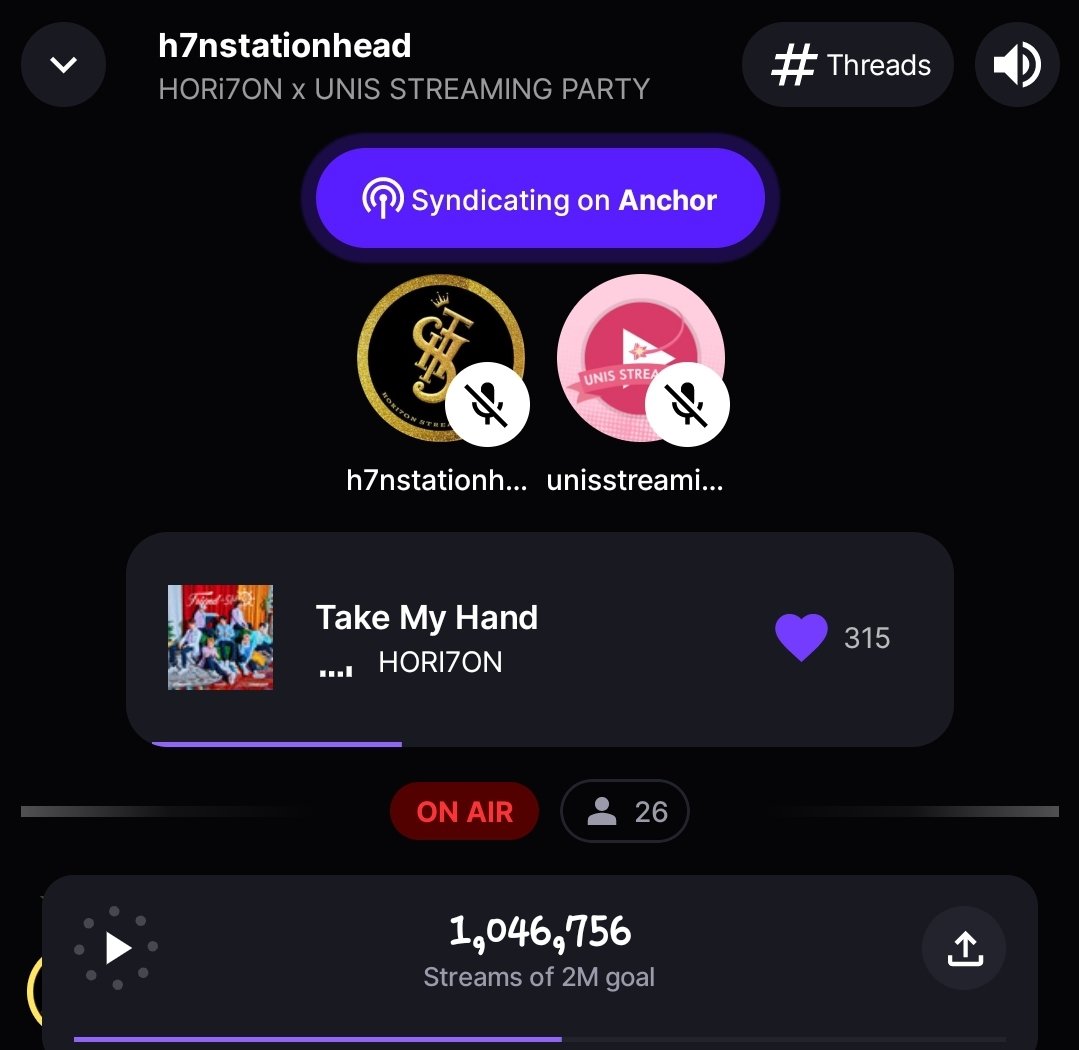 Now Playing: TAKE MY HAND BY HORI7ON HORI7ON x UNIS on Stationhead 🍀Let's turn LUCKY 7 on 🍀 Join us now, Anchors! 📅:April 27 ⏰:9:00PM-12AM PHT 🔗:stationhead.com/h7nstationhead #HORI7ONxUNIS #HORI7ON #호라이즌 @HORI7ONofficial