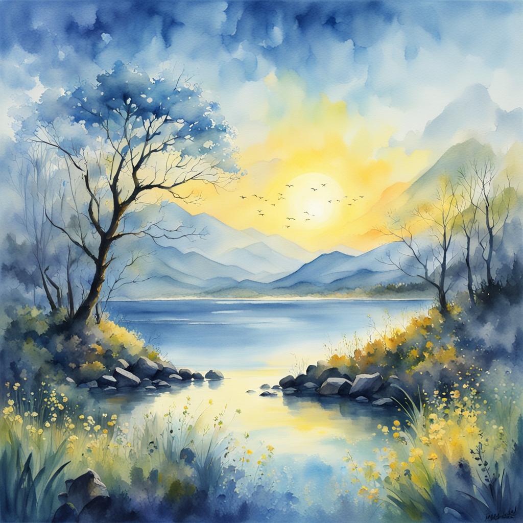 Springtime Dawn, Cloonaghlin Lough, Co Kerry #irishart #irishartist   #irishartists #irishartforsale #irishartcollectors #irishartgalleries #irishlandscapes #irishlandscapesketch #nftdealer #nftinvestor #nftinvestors   #nftart #nftartist #nftcommunity #nftcollector #nftcollectors