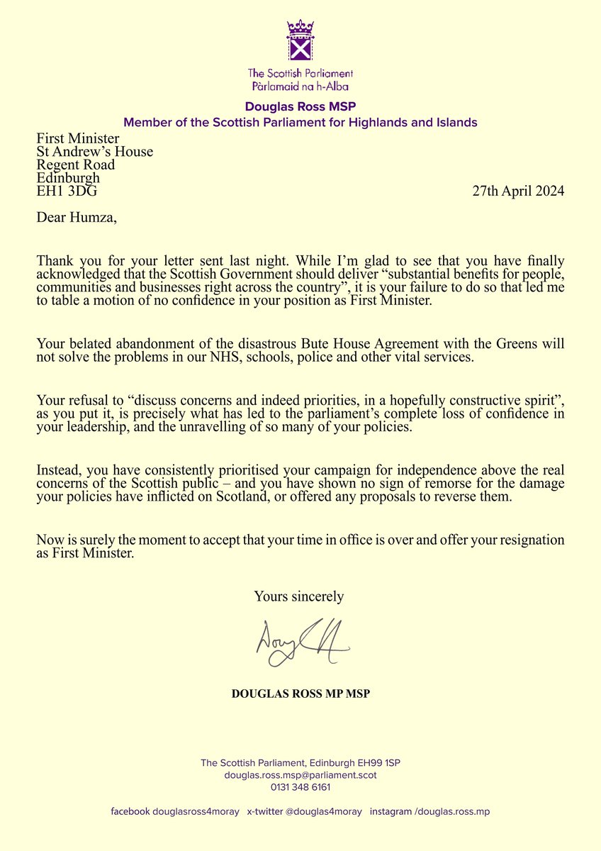 Douglas Ross MSP tweet media