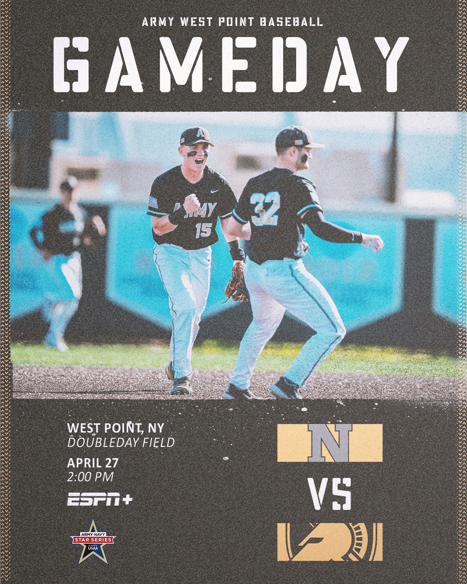 Back again. One goal. #BeatNavy 🆚 - Navy ⭐ - Star Series presented by @USAA 📍 - West Point, NY 🏟️ - Doubleday Field ⏰ - 2:00 PM 📺 - es.pn/3RySNFr 📊 - bit.ly/490Yapi