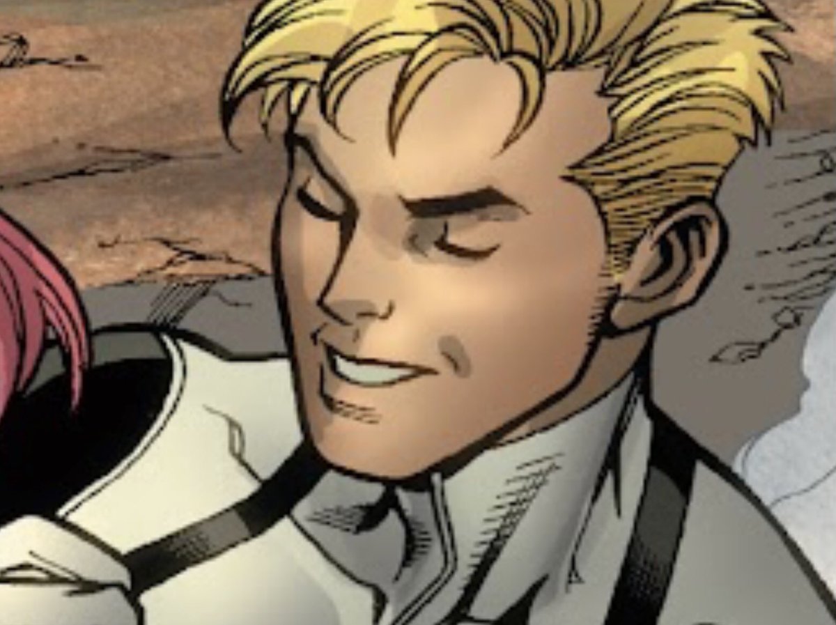 AboutToGetHot's tweet photo. “ Fine company with the famous Human Torch, and breakfast made by yours truly, Johnny Storm. The master of the flame. Whuddya say? ”

His lips separated and curved upwards to form an affectionate smile. His right hand found itself along his forehead to straighten his blonde hair. https://t.co/WLQUHezmfG