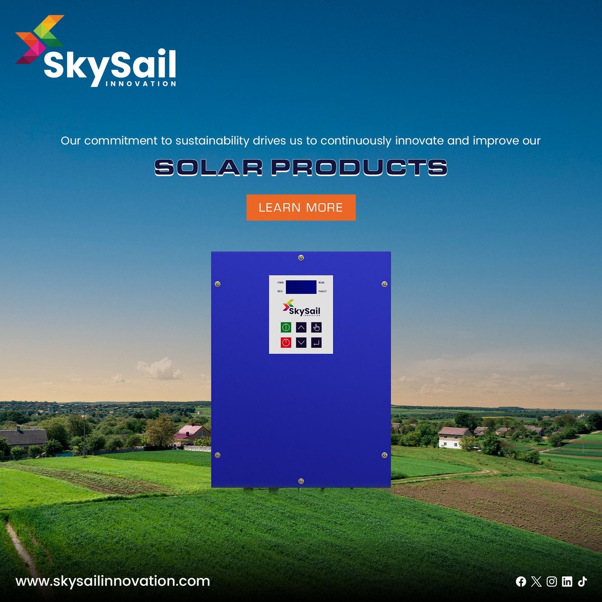 🌞 Embrace the future with SkySail Innovation! Our unwavering commitment to sustainability fuels our drive to revolutionize solar technology. 🌱✨ #Sustainability #Innovation #SolarPower #SkySail #GreenEnergy #RenewableFuture