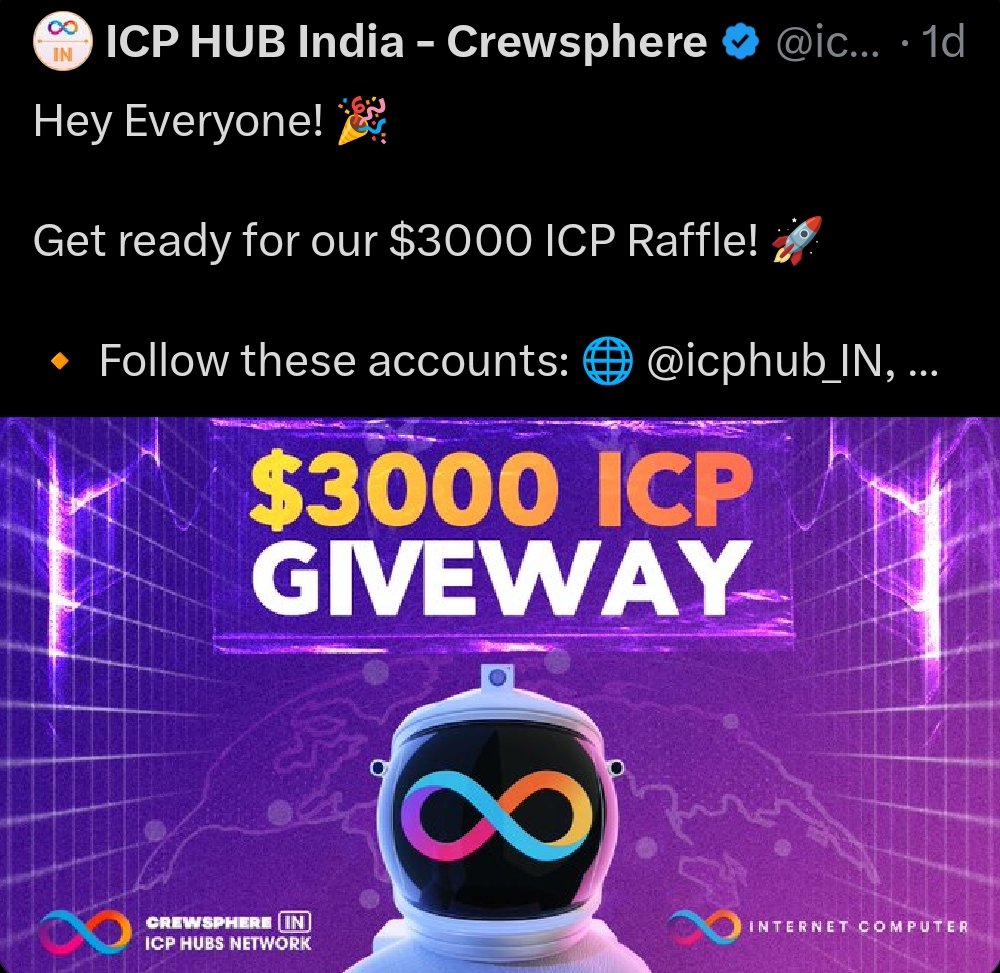Exciting opportunity! 🎉  

Got insights how @icphub_IN is expanding across Multiple colleges in India coducting hackathon across colleges ,Hosting Amazing hackathons,Campus Nights Incubation Launch Meetups

#ICP #ICPHUBS #GlobalTownhall #ICPhubIndia @icphub_IN