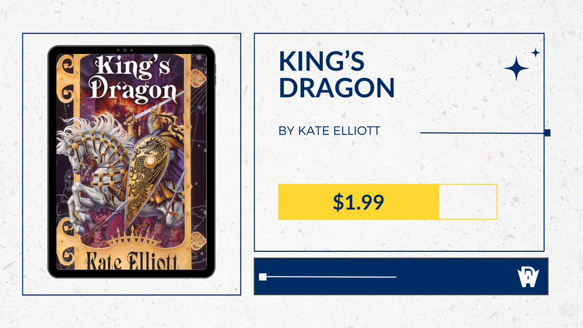 ✨ eBook Discount! KING'S DRAGON by Kate Elliott is a Kindle Daily Deal and only $1.99! Set in an alt Europe where bloody conflicts rage, the first book of the Crown of Stars series chronicles a world-shaking conflict for the survival of humanity. astrapublishinghouse.com/product/kings-…