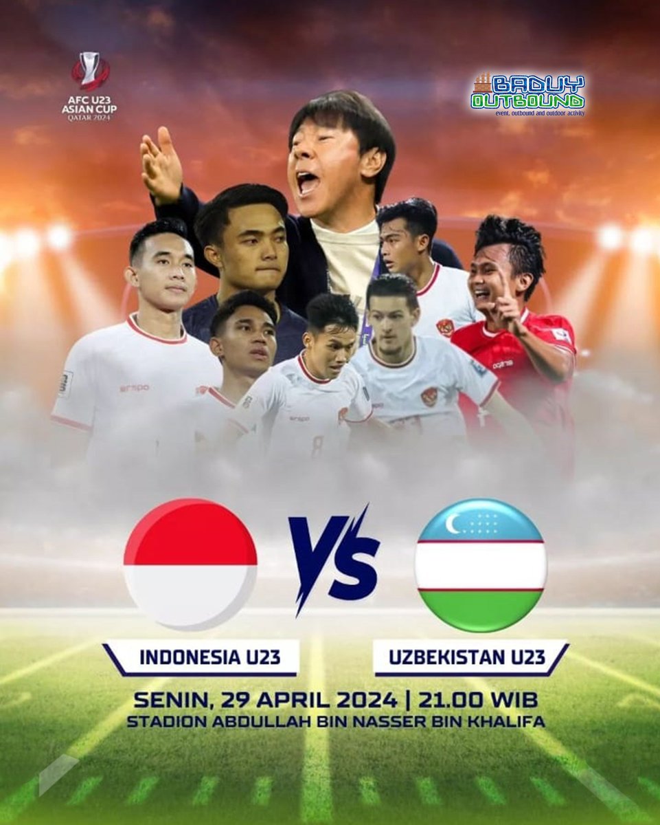 Ayoo kita saksikan sebagai dukungan penuh buat team Garuda muda melawan Uzbekistan di semifinal. Yakin menang bisa masuk final. Indonesia 2 Uzbekistan 1