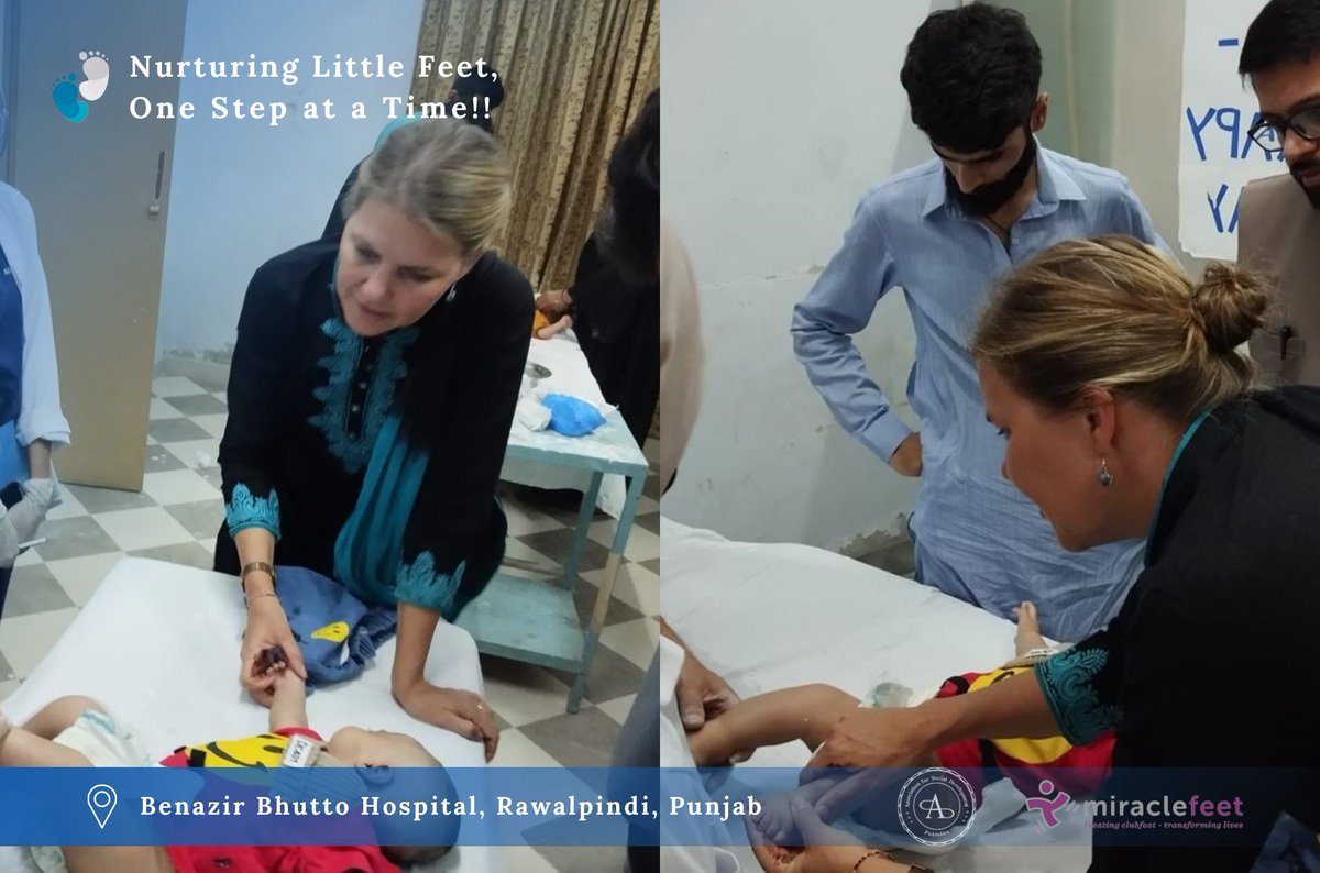 Yesterday, our team welcomed Anna Cuthel and Faisal Imtiaz from @miraclefeet \ to one of our supported clubfoot clinics. They ensured our programs are on track, met our dedicated clubfoot care providers, and shared moments with the brave clubfoot heroes battling this condition.