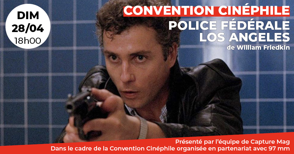 Cinema_ARVOR's tweet photo. 📢Dans le cadre de la #ConventionCinéphile le #CinéArvor présente "Police Fédérale Los Angeles"
🔸Richard Chance est un flic tête brûlée, obsédé par la traque du faussaire Rick Masters...
+ d'ℹ️: https://t.co/r23oOPhcfy
En partenariat avec #97mm
#Rennes @CaptureleMag @Rdjoumi https://t.co/h8wk7CkFOg
