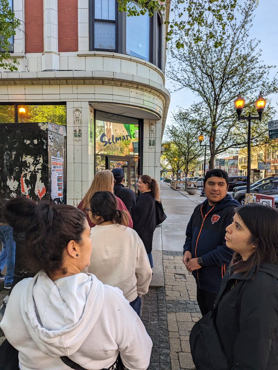 In line for a table during the last day of business for a Lincoln Square institution, Cafe Selmarie!  Thanks for all the great meals and memories!