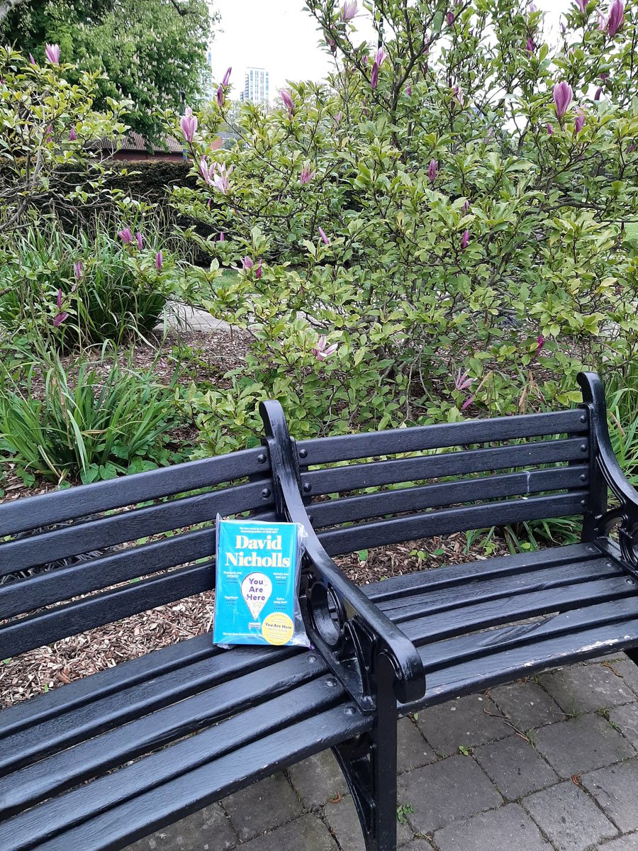 cmduck2's tweet photo. If you head to Woking Park you might be lucky enough to pick up this copy of @DavidNWriter's wonderful new novel #YouAreHere - left on a bench by a book fairy to celebrate publication week! @HodderBooks https://t.co/oOuVjzKDWb