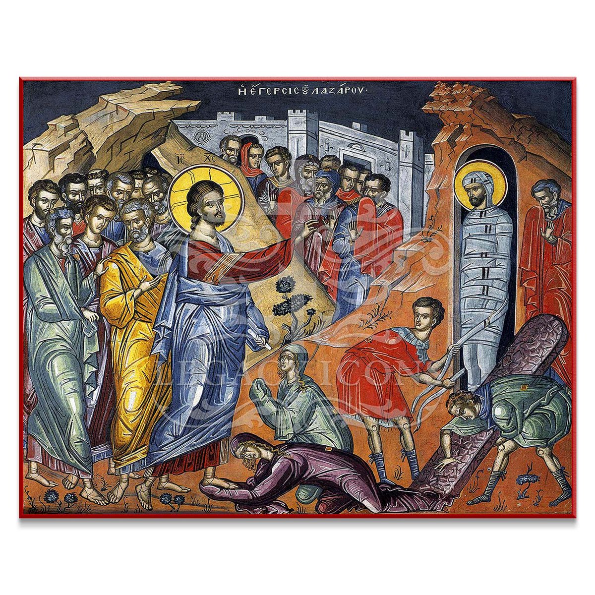 On this Saturday, the eve of Palm Sunday, we celebrate the Resurrection of Lazarus. #Orthodox #Icon #HolyWeek bit.ly/3vbcIVd