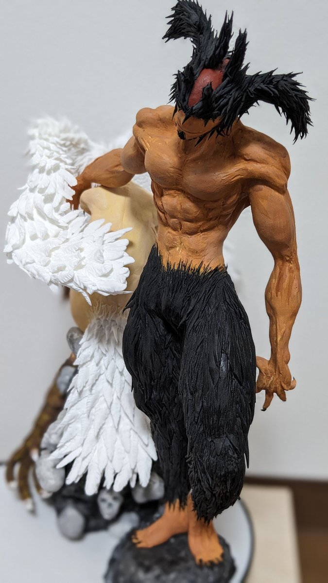 Yeorshure's tweet photo. 愛し合う２人にやがて訪れる
悲しき運命…。愛をテーマに
デビルマンフィギュア完成！！
#devilman #sirene #clayart
#樹脂粘土 #ハンドメイド
#フルスクラッチ #anime #アニメ
#ハンドメイド好きさんと繋がりたい #みんなで楽しむTwitter展覧会
#フィギュア撮影友の会 https://t.co/6zcZ6Ztp3E