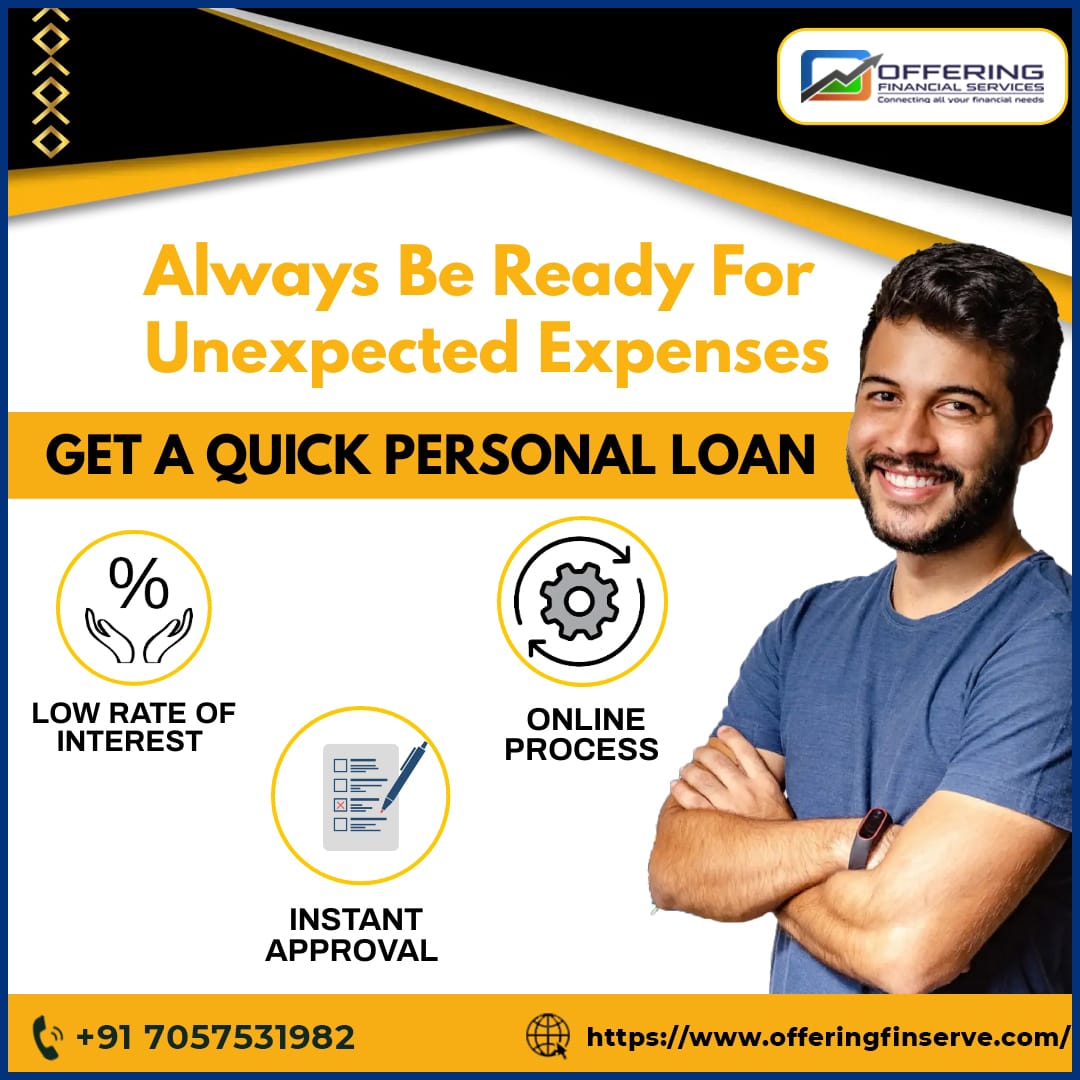 Prepare for life's surprises with our financial services. Stay covered for unexpected expenses and get quick personal loans when you need them most! 💰💸✨

#OfferingFinancialServices #FinancialSecurity #EmergencyFunds #QuickLoans #StayPrepared