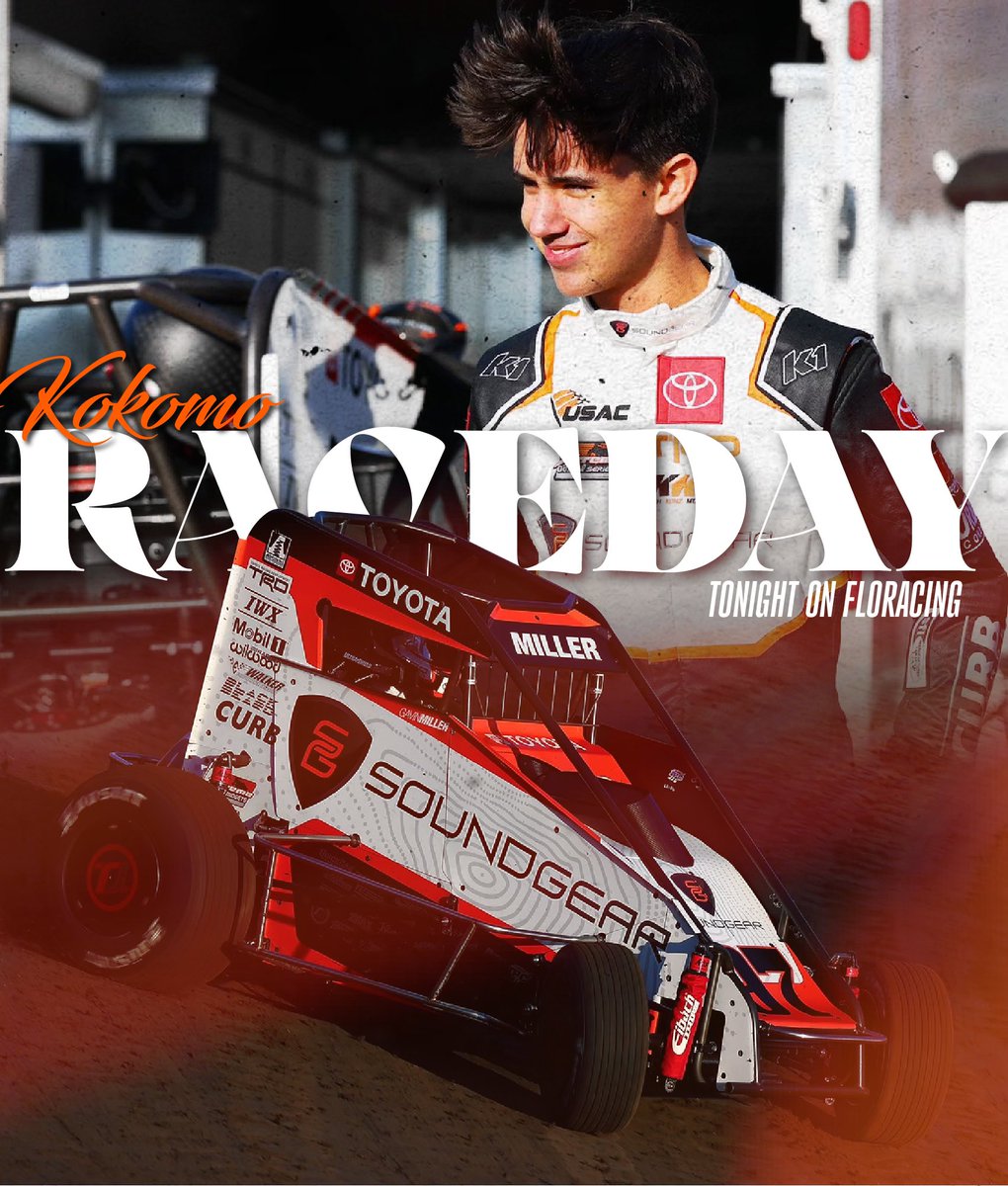 It's finally race day tonight at <a href="/kokomospeedway/">Kokomo Speedway</a> with <a href="/USACNation/">USAC Racing</a>. #TeamToyota