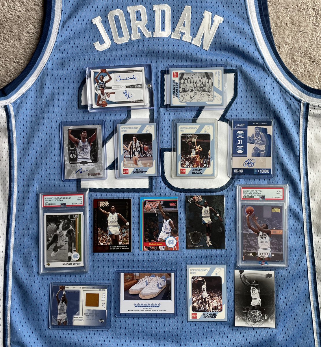 Took time today to put together the early ‘80s UNC Tarheels #MichaelJordan