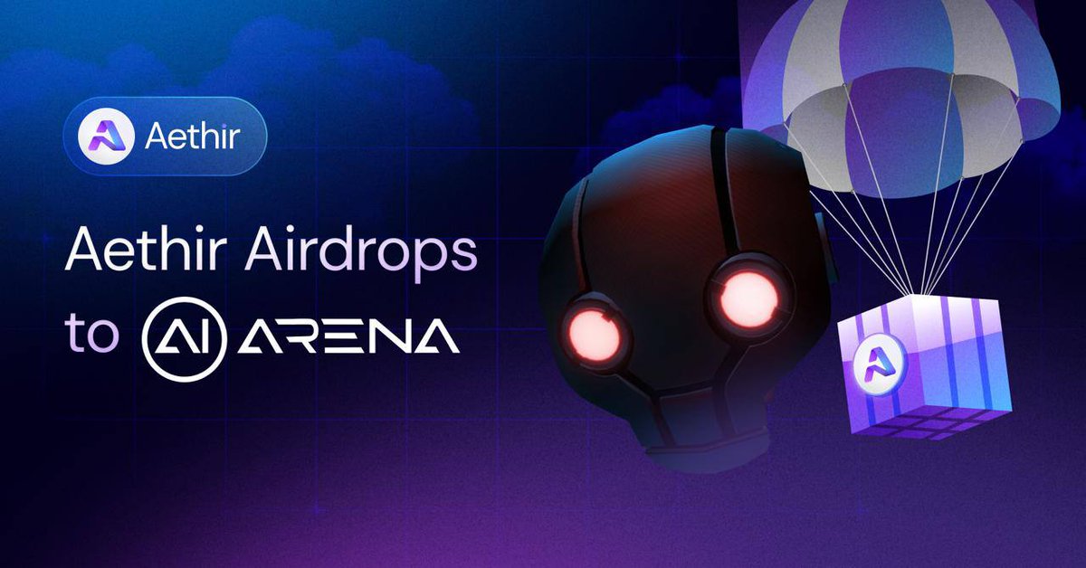 Hey there @aiarena_ community 👋🏼 Aethir has some exciting news for you 👉 If you are a mint pass holder of the AI arena ecosystem, then you're in a treat! You've been handpicked for Aethir's Cloud Drop campaign because you've shown your commitment and belief in the potential of…