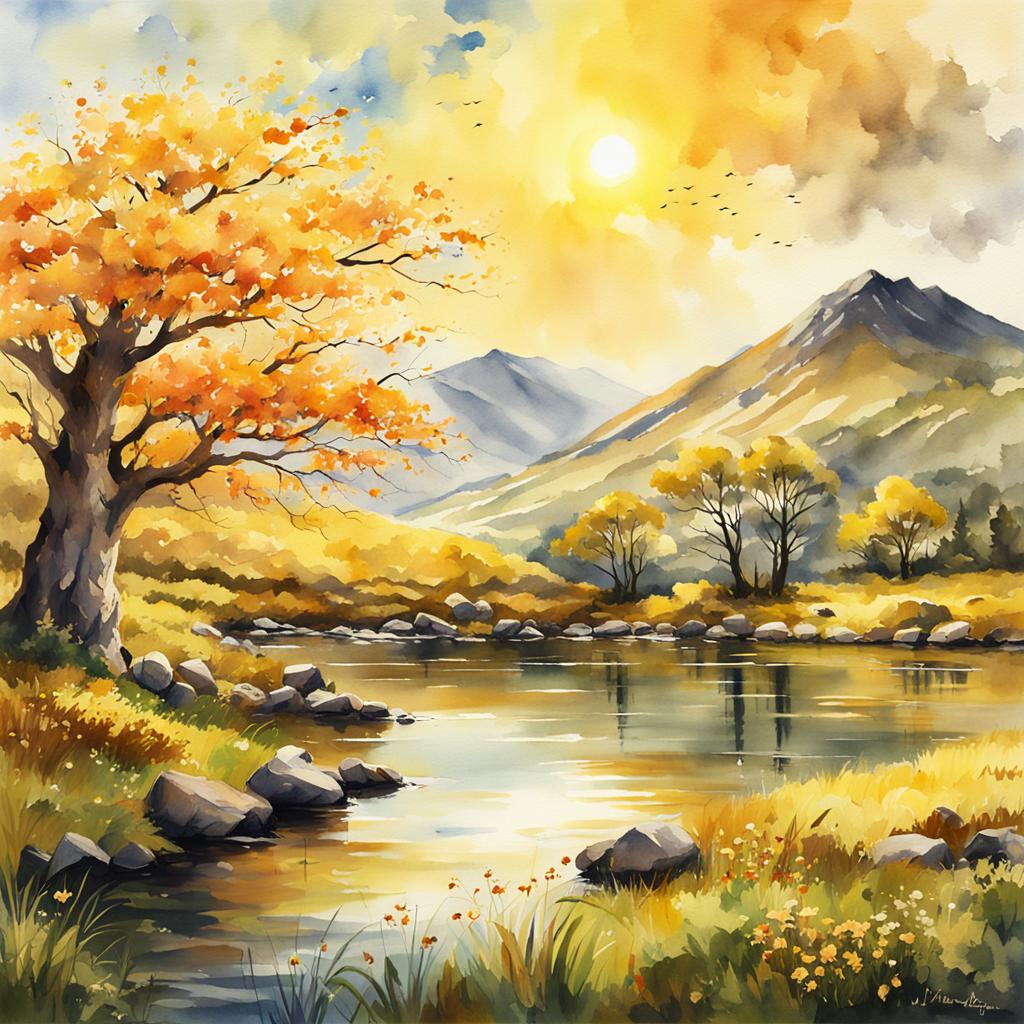 Springtime Midday, Lough Leanne, Co Kerry #irishart #irishartist  #irishartists #irishartforsale #irishartcollectors #irishartgalleries   #irishlandscapes #irishlandscapesketch #nftdealer #nftinvestor #nftinvestors   #nftart #nftartist #nftcommunity #nftcollector #nftcollectors