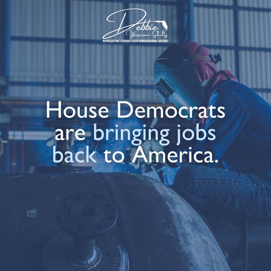 To build a better economy @‌housedemocrats fight to lower costs and invest in cutting-edge manufacturing to bring jobs home. #PeopleOverPolitics