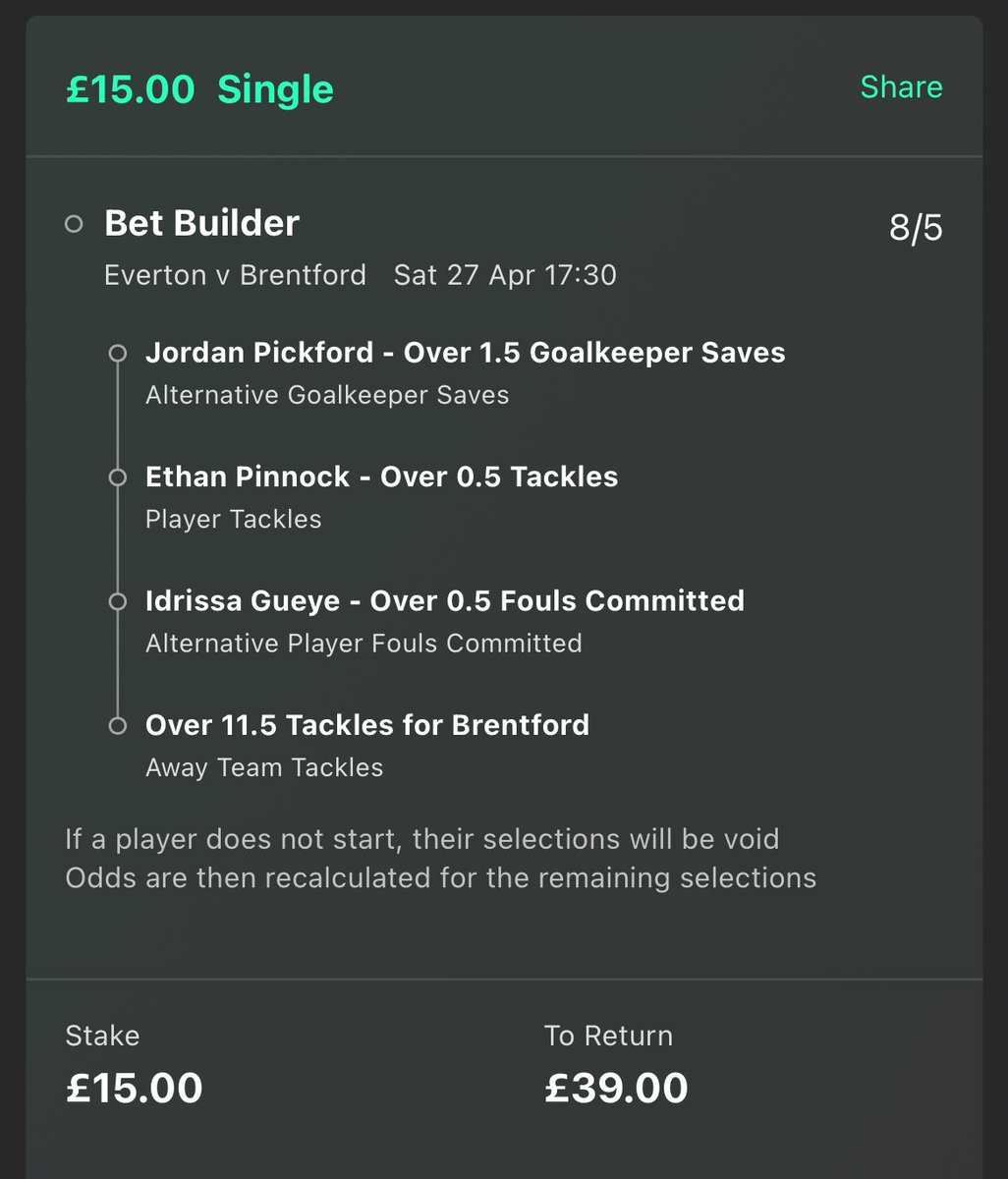 ValueBetSpotter's tweet image. 📅 Everton vs Brentford
🔒 8/5 &amp;amp; 6/1 (Bet365)

Jordan Pickford saves: 7, 4, 4, 1, 4, 3, 6, 2, 6, 2
✅ Brentford saves forced: 4, 4, 1, 2, 4, 5, 3, 3, 6, 2, 5, 4

Ethan Pinnock tackles: 1, 1, 1, 1, 2, 3, 2, 0, 1, 3, 5, 1
✅ Pinnock made 1 tackle vs Brentford earlier this season.…