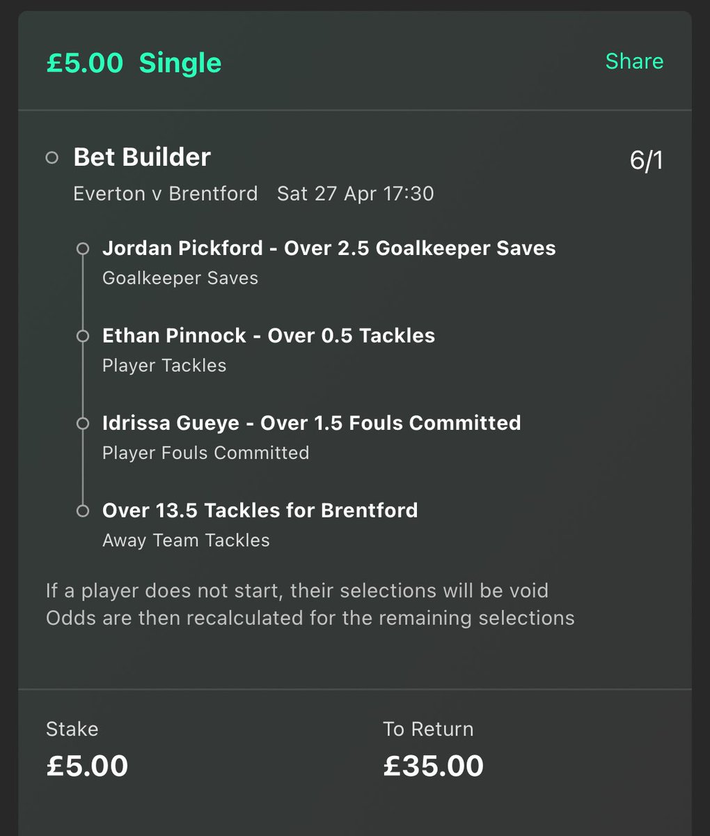 ValueBetSpotter's tweet image. 📅 Everton vs Brentford
🔒 8/5 &amp;amp; 6/1 (Bet365)

Jordan Pickford saves: 7, 4, 4, 1, 4, 3, 6, 2, 6, 2
✅ Brentford saves forced: 4, 4, 1, 2, 4, 5, 3, 3, 6, 2, 5, 4

Ethan Pinnock tackles: 1, 1, 1, 1, 2, 3, 2, 0, 1, 3, 5, 1
✅ Pinnock made 1 tackle vs Brentford earlier this season.…