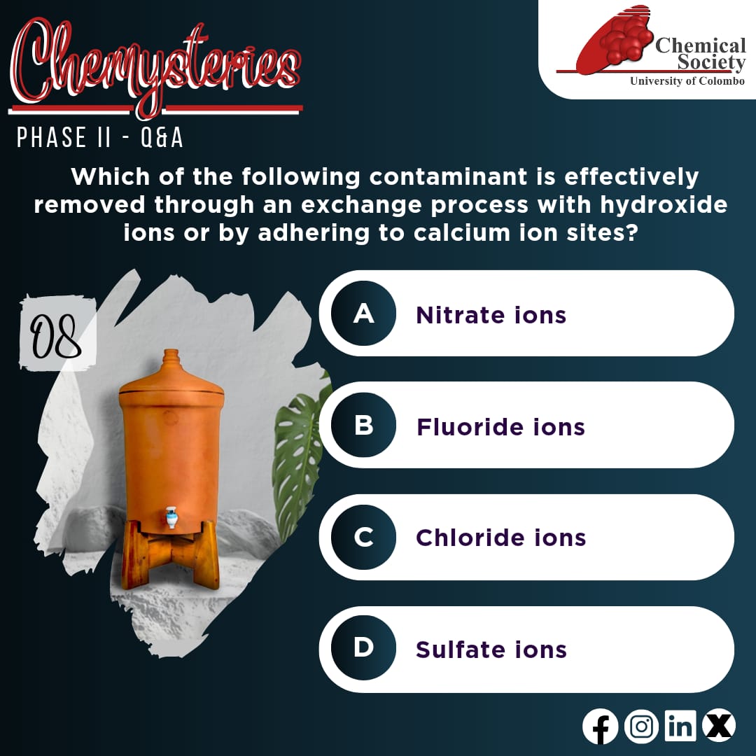 Purifying the flow: A life saving innovation in water treatment                                                                                                                          🔬🚰

#8
#PHASEII
#CHEMLOGRECALL
#CHEMYSTERIES
#CHEMSOCUOC